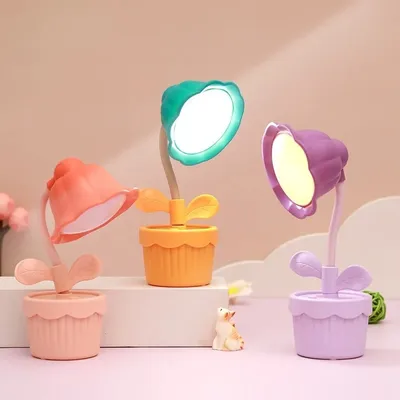 Flower Pot Desk LED Lamp